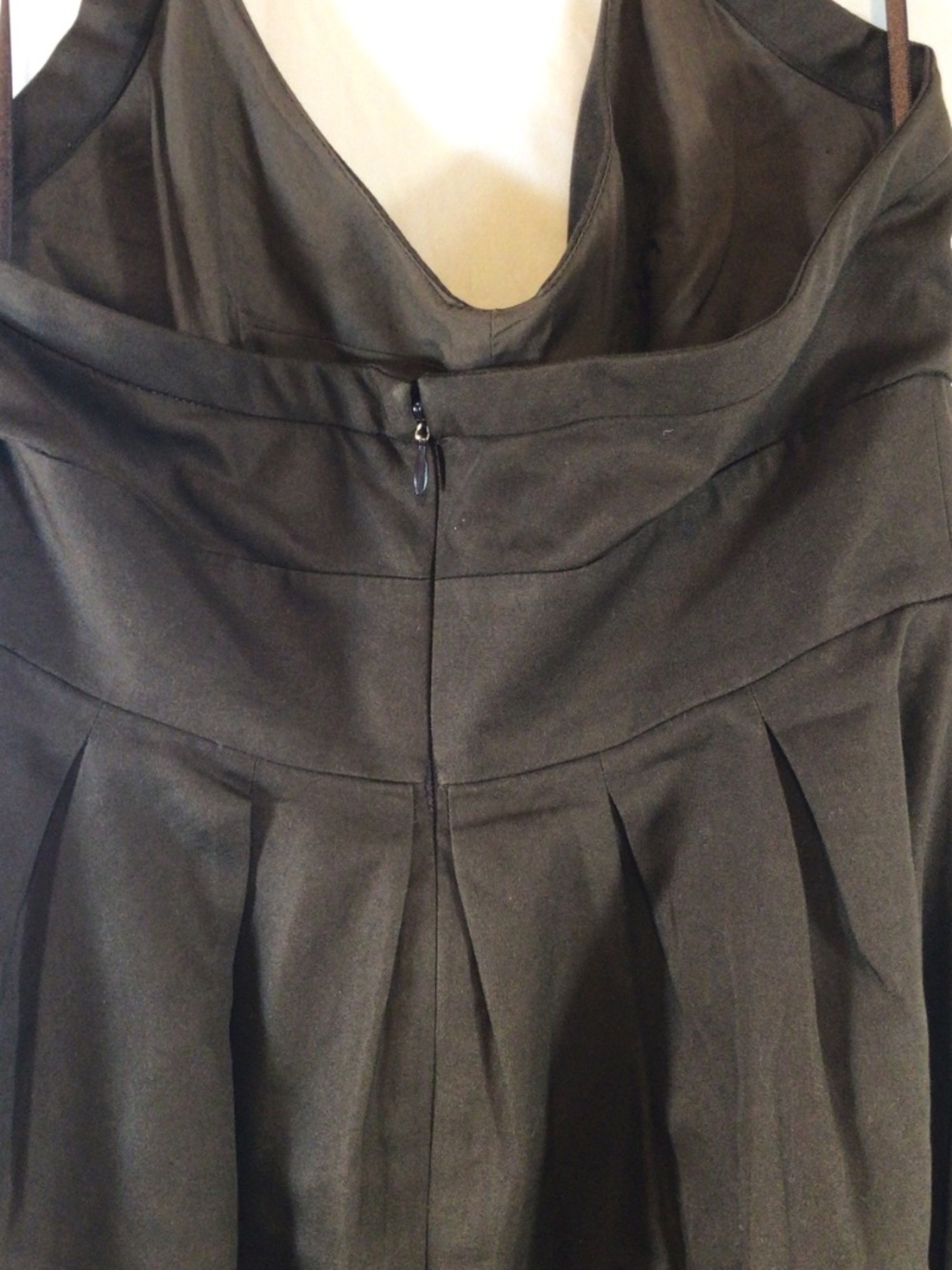 J.Crew Fit & Flare Halter Dress Size 2 100% Cotton Full Skirt Preppy Cocktail - Picture 9 of 15